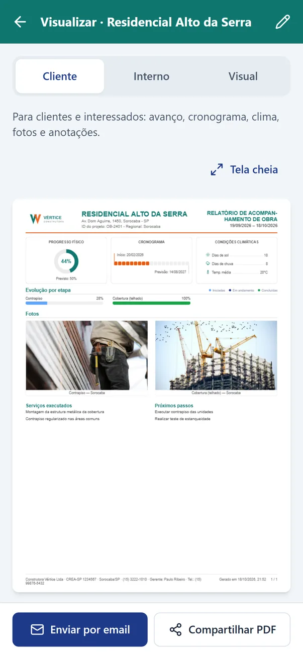 PDF com a marca